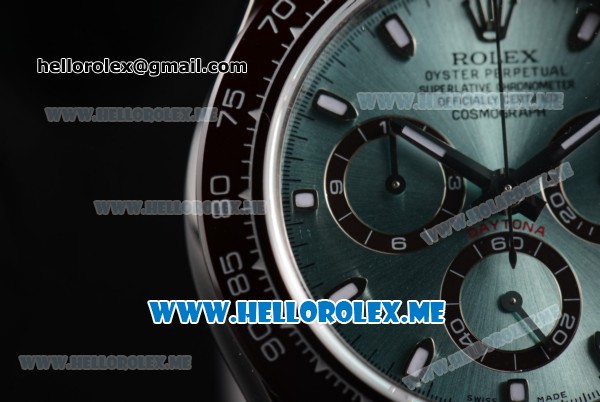 Rolex Daytona Swiss Valjoux 7750 Automatic Stainless Steel Case/Bracelet with Green Dial and Stick Markers - Click Image to Close